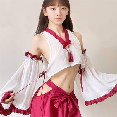 Japanese Cute Miko Cosplay Lingerie
