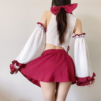 Japanese Cute Miko Cosplay Lingerie