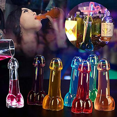 Funny Penis Shaped Cocktails Wine Glasses For Bar, Night Club And Party