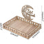 Eid Wooden Dessert Tray Ornament Candy Stander Ramadan Kareem Decor For Home Eid Islamic Muslim Party Gifts Eid Al Adha Supplies