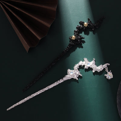 Lunar Eclipse Hairpin Alloy Moonlight Opal Hairpin