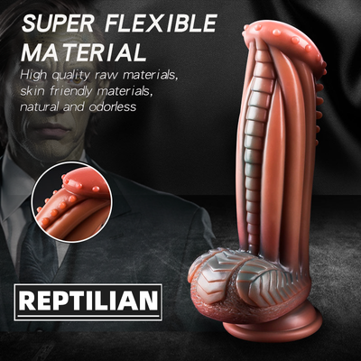 Reptilian Alien Silicone Protrusion Dildo