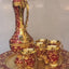 Luxury Vintage Turkish Coffee Pot Set Tea Set Decorations with 6 Cups Tray Teapot Flagon for Coffee Pot Home Decor Wedding Gift