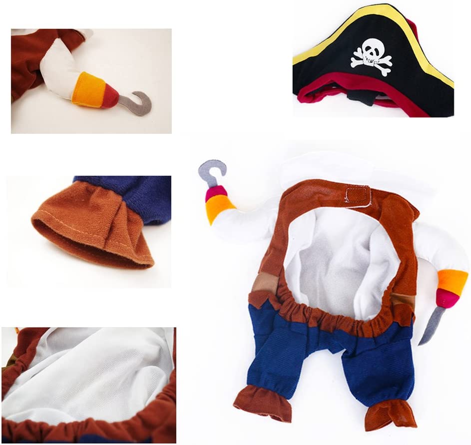 Pets Cat Puppy Funny Cosplay Pirate Pet Costume