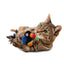 Squeaky with Feather Tail Toy Bird for Cats to Play Alone,Automatic Chirping Bird Cat Toy
