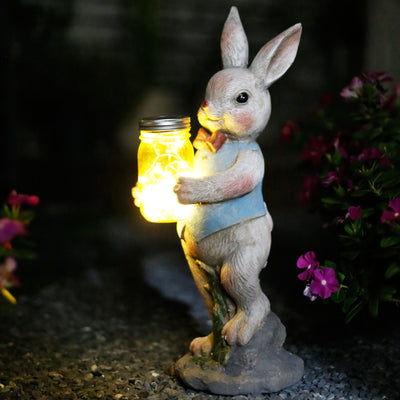 Courtyard Garden Lawn Outdoor Solar Light Rabbit Decoration Ornament