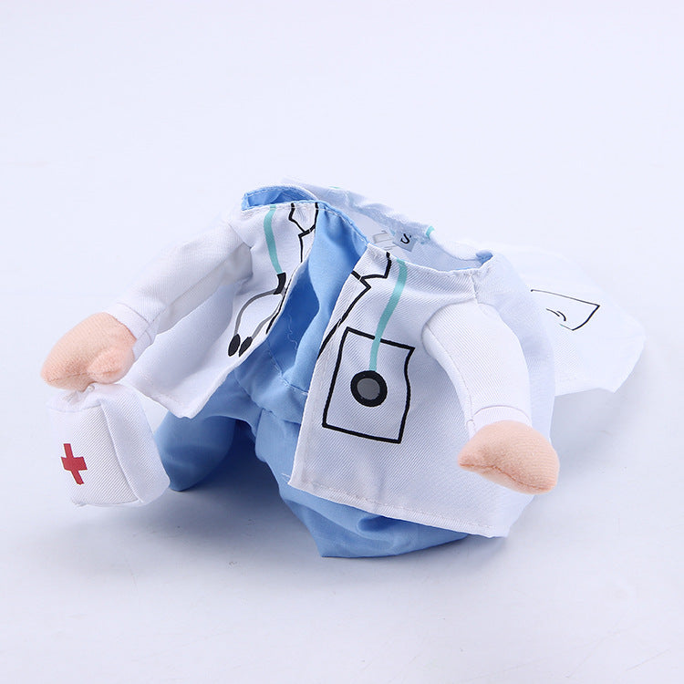 Pets Cat Puppy Funny Cosplay Doctor Costume