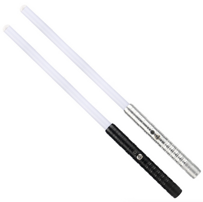 Star Wars Lightsaber 2 Pack Metal Hilt Light Saber RGB 7 Colors Changeable 3 Sound Modes 2 in 1 Dueling Lightsaber Rechargeable Light Sabers for Adults Kids Halloween Cosplay